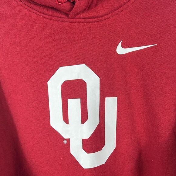 🏈 Vintage OKLAHOMA SOONERS Nike Pullover Hoodie Sweatshirt Men Sz XL - PERFECT - Picture 3 of 10
